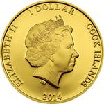 Cook Islands / Silver Ounce 2014 Ctyrlistek Sberatel - obverse photo