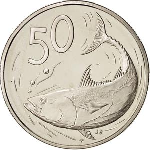 Cook Islands / Fifty Cents 1978 - reverse photo