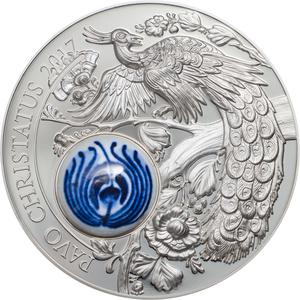 Cook Islands / Silver Fifty Grams 2017 Peacock Pottery - reverse photo