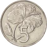 Five Cents 1987: Photo Coin, Cook Islands, Five Cents 1987 / thumbnail