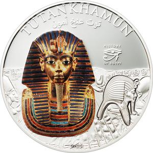 Cook Islands / Five Dollars Silver 2012 Tutankhamun - reverse photo