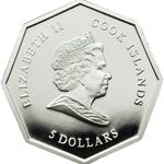 Five Dollars Silver 2009 Saint George: Photo Coin, Cook Islands, Five Dollars Silver 2009 Saint George / thumbnail