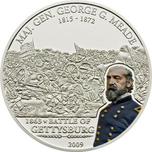 Cook Islands / Five Dollars Silver 2009 Gettysburg - reverse photo