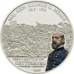 Five Dollars Silver 2009 Gettysburg: Photo Coin, Cook Islands, Five Dollars Silver 2009 Gettysburg / thumbnail