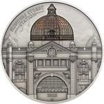 Silver Two Ounces 2015 Flinders Street Station: Photo Coin, Cook Islands, Silver Two Ounces 2015 Flinders Street Station / thumbnail