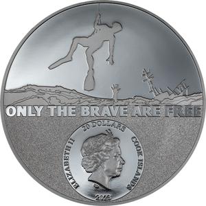 Cook Islands / Silver Three Ounces 2023 Real Heroes - Coast Guard - obverse photo