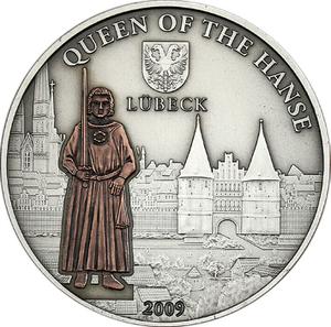 Cook Islands / Silver Ounce 2009 Lubeck - reverse photo