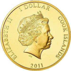 Cook Islands / One Dollar 2011 Diamond Jubilee - obverse photo