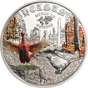 Cook Islands / Silver Half Ounce 2014 Pheasant - reverse photo