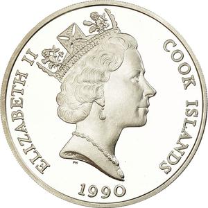 Cook Islands / Fifty Dollars 1990 Chimpanzee - obverse photo