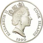 Cook Islands / Fifty Dollars 1990 Chimpanzee - obverse photo