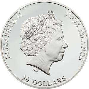 Cook Islands / Silver Three Ounces 2012 Auguste Renoir - Sleeping Bather - obverse photo