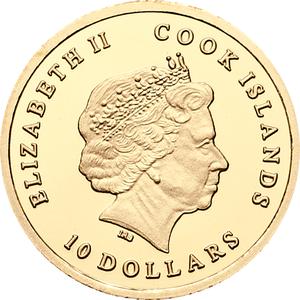 Cook Islands / Gold Gram 2013 Ciconia Ciconia - obverse photo