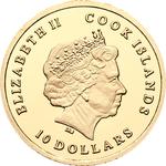 Gold Gram 2013 Ciconia Ciconia: Photo Coin, Cook Islands, Gold Gram 2013 Ciconia Ciconia / thumbnail