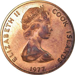 Cook Islands / One Cent 1977 - obverse photo