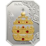 Five Dollars Silver 2013 Vatican Art - Tiara: Photo Coin, Cook Islands, Five Dollars Silver 2013 Vatican Art - Tiara / thumbnail