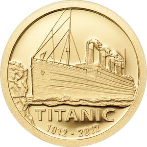 Cook Islands / Gold Half Gram 2012 Titanic - reverse photo