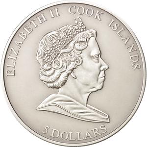 Cook Islands / Five Dollars Silver 2010 Martin Luther King - reverse photo