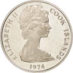 Twenty Cents 1974: Photo Coin, Cook Islands, Twenty Cents 1974 / thumbnail