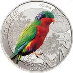 Silver Half Ounce 2016 Rimatara Rainbow Lorikeet: Photo Coin, Cook Islands, Silver Half Ounce 2016 Rimatara Rainbow Lorikeet / thumbnail