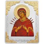 Five Dollars Silver 2012 Virgin Mary Semistrelnaja: Photo Coin, Cook Islands, Five Dollars Silver 2012 Virgin Mary Semistrelnaja / thumbnail