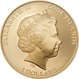 Cook Islands / Five Dollars Silver 2017 Shades of Nature - Hummingbird - obverse photo