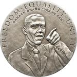 Five Dollars Silver 2010 Barack Obama: Photo Coin, Cook Islands, Five Dollars Silver 2010 Barack Obama / thumbnail