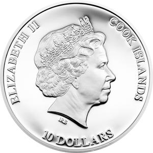 Cook Islands / Ten Dollars Silver 2014 Nano Sea - obverse photo