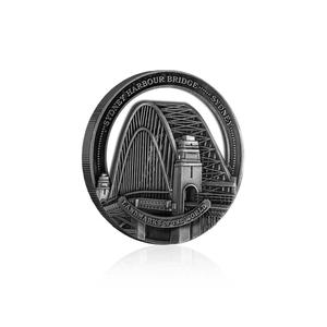 Cook Islands / Fifty Cents 2022 Landmarks of the World - Sydney Harbour Bridge - reverse photo