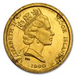 Gold Twenty-fifth Ounce 1990 Endangered Wildlife: Photo Coin, Cook Islands, Gold Twenty-fifth Ounce 1990 Endangered Wildlife / thumbnail