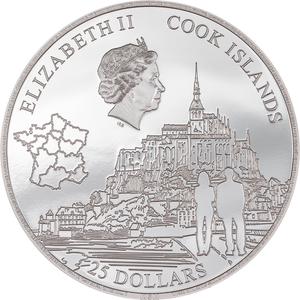 Cook Islands / Silver Five Ounces 2023 Mont-Saint-Michel - obverse photo