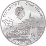Silver Five Ounces 2023 Mont-Saint-Michel: Photo Coin, Cook Islands, Silver Five Ounces 2023 Mont-Saint-Michel / thumbnail