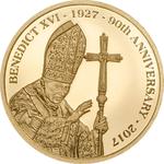 Five Dollars Gold 2017 Pope Benedict XVI: Photo Coin, Cook Islands, Five Dollars Gold 2017 Pope Benedict XVI / thumbnail