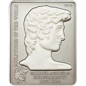 Cook Islands / Five Dollars Silver 2010 David of Michelangelo - reverse photo