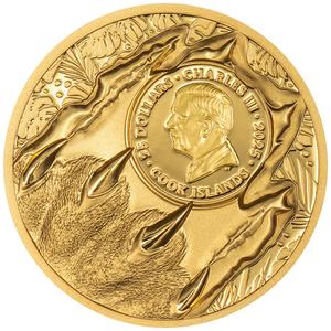 Cook Islands / Gold Quarter Ounce 2025 Nature Kings - Tiger - obverse photo
