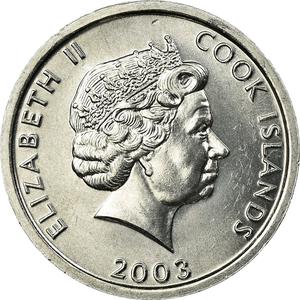 Cook Islands / One Cent 2003 Rooster - obverse photo