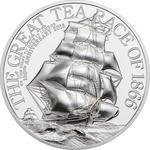 Silver Two Ounces 2016 The Great Tea Race: Photo Coin, Cook Islands, Silver Two Ounces 2016 The Great Tea Race / thumbnail