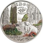 Silver Half Ounce 2014 Badger: Photo Coin, Cook Islands, Silver Half Ounce 2014 Badger / thumbnail