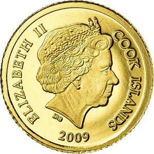 Cook Islands / Five Dollars Gold 2009 Helios - obverse photo