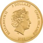 Cook Islands / Gold Half Gram 2023 Mountain Peaks - Half Dome - obverse photo