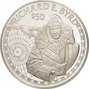 Cook Islands / Fifty Dollars 1988 Richard Byrd - reverse photo