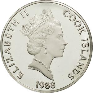 Cook Islands / Fifty Dollars 1988 Leif Ericson - obverse photo
