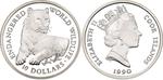 Ten Dollars Silver 1990 Tiger: Photo Coin, Cook Islands, Ten Dollars Silver 1990 Tiger / thumbnail
