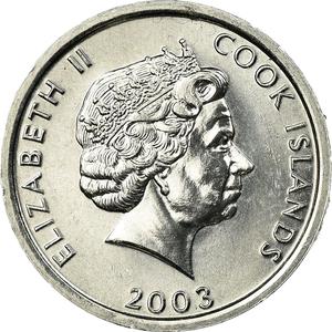Cook Islands / One Cent 2003 James Cook - obverse photo