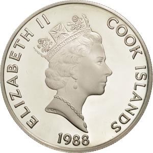 Cook Islands / Fifty Dollars 1988 Roald Amundsen - obverse photo