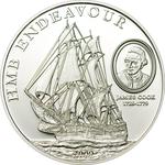 Five Dollars Silver 2009 HMB Endeavour: Photo Coin, Cook Islands, Five Dollars Silver 2009 HMB Endeavour / thumbnail