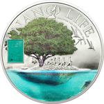 Cook Islands / Fifty Grams Silver 2015 Nano Life - reverse photo