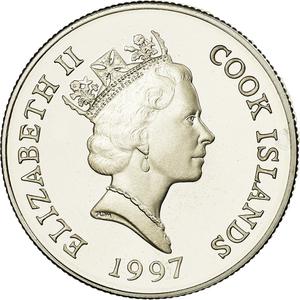 Cook Islands / Two Dollars 1997 Queen Mother - obverse photo