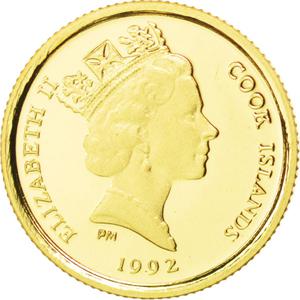 Cook Islands / Twenty-Five Dollars Gold 1992 Butterflies - obverse photo