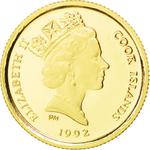 Twenty-Five Dollars Gold 1992 Butterflies: Photo Coin, Cook Islands, Twenty-Five Dollars Gold 1992 Butterflies / thumbnail